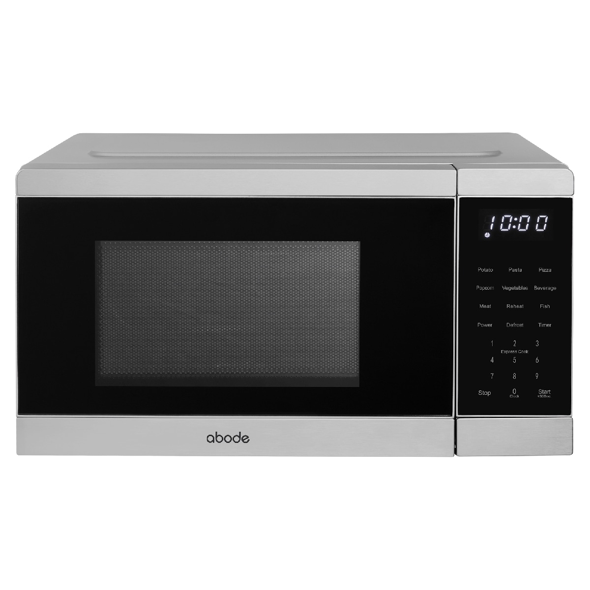 Abode AMT2008SS, 20L Digital Microwave with Touch Control in Silver with a Stainless-Steel Fascia