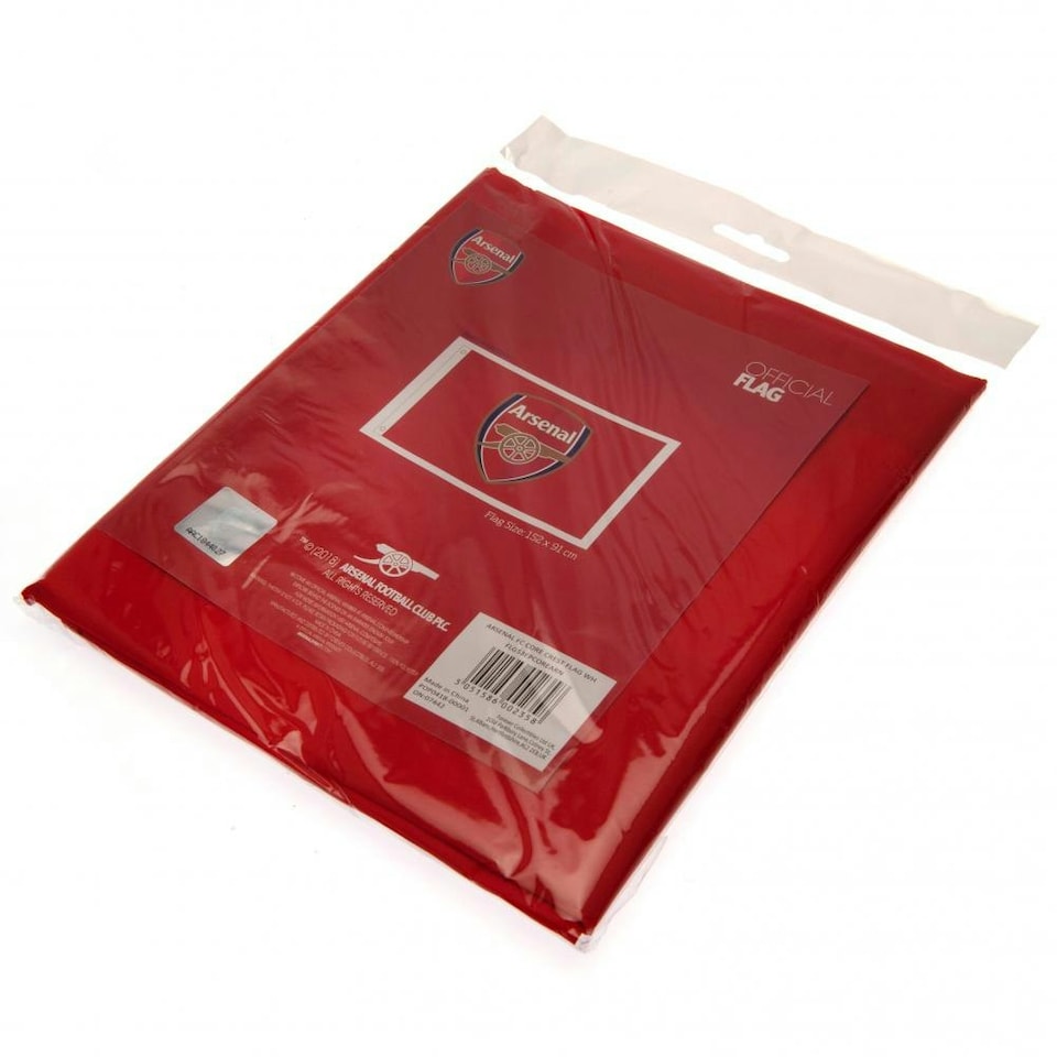 image 1 of Arsenal FC Core Crest Flag - Red - One Size