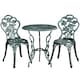 image 1 of Yaheetech 3 Piece Patio Bistro Table Set with Umbrella Hole-Green | Green | Green | 1