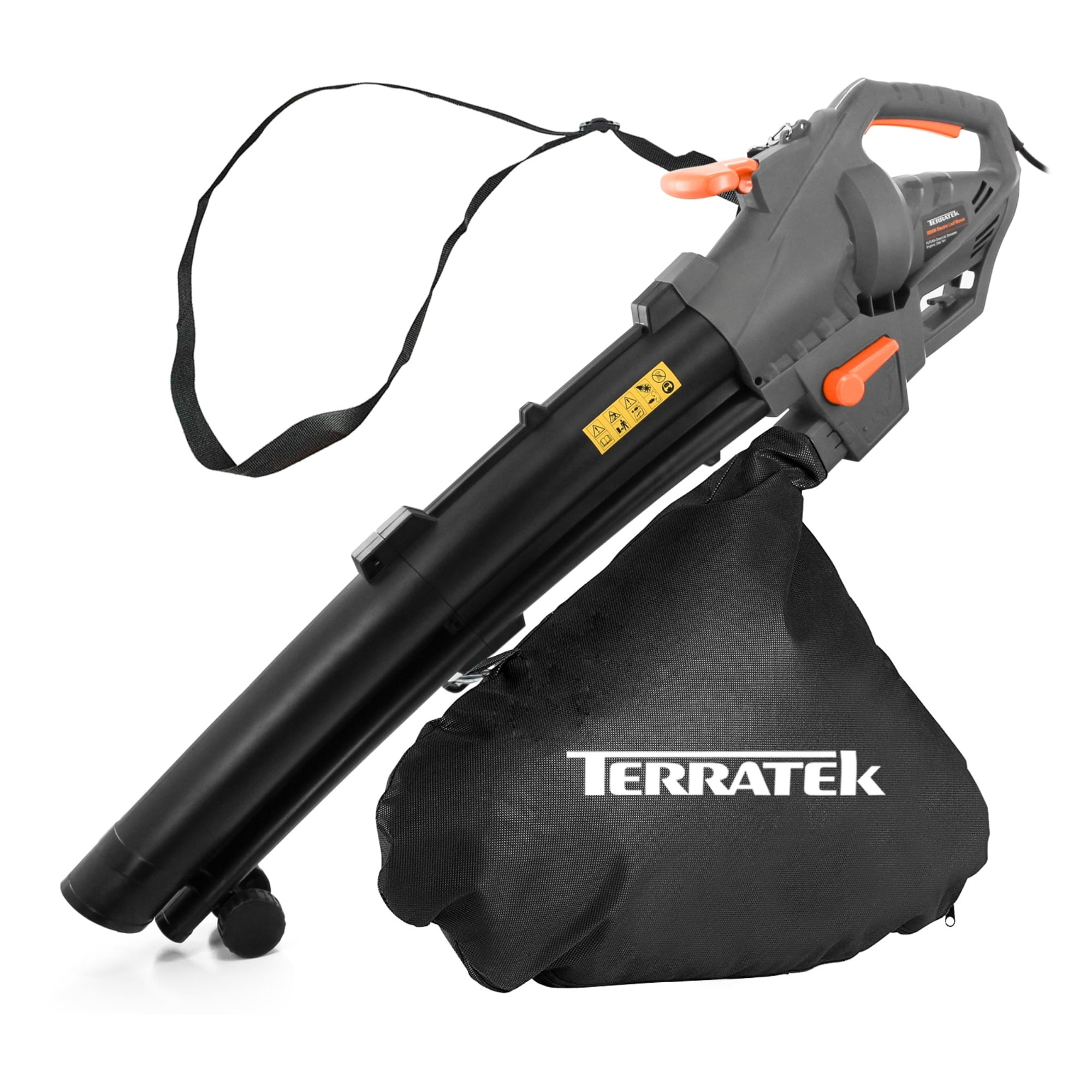 Terratek 3000W Corded Leaf Blower & Vacuum | Grey | Grey | 1