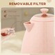 image 6 of HOMCOM Electric Kettle, Fast Boil, 1.7L, 3kW, Auto Shut-off, Light Pink
