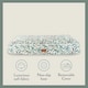 image 7 of William Morris Willow Bough Luxury Dog Bed Mattress - Medium Green | M