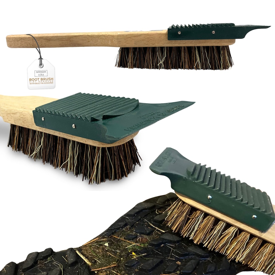 image 1 of Boot Brush Mud Remover with Scraper Stiff Bristles Brush to Remove Dirt and Muds for Footwears