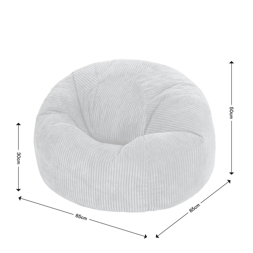 image 1 of icon Kingston Classic Beanbag Corduroy Yellow Set of 2 Yellow | Yellow