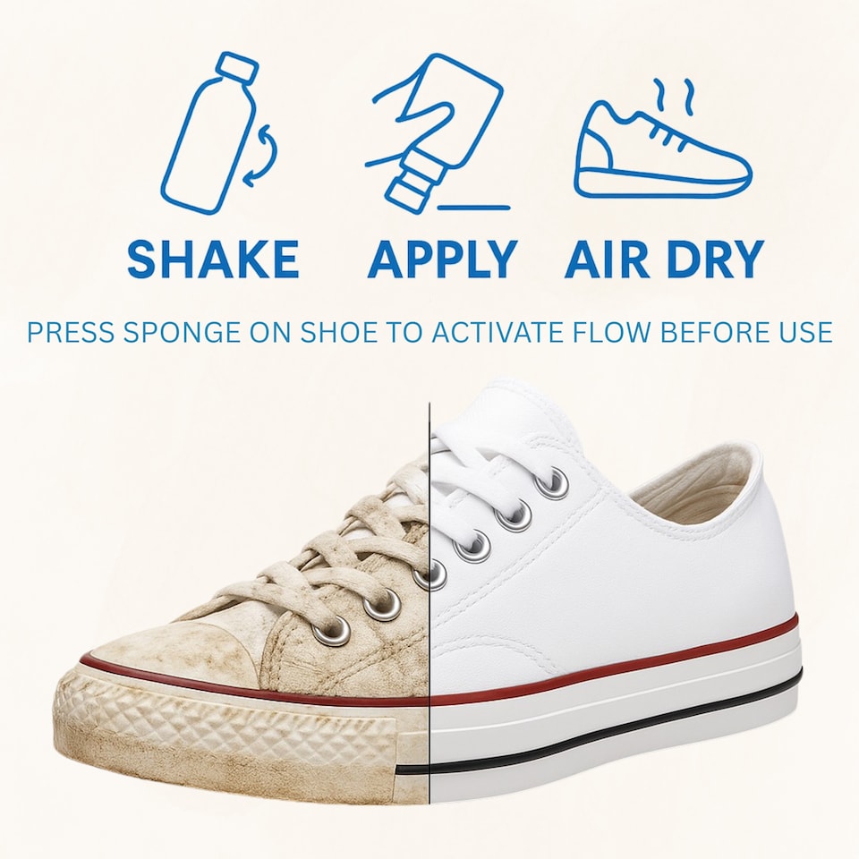 image 1 of Premium Shoe Whitener  By Crease Protect (Pack of one / 75ml))