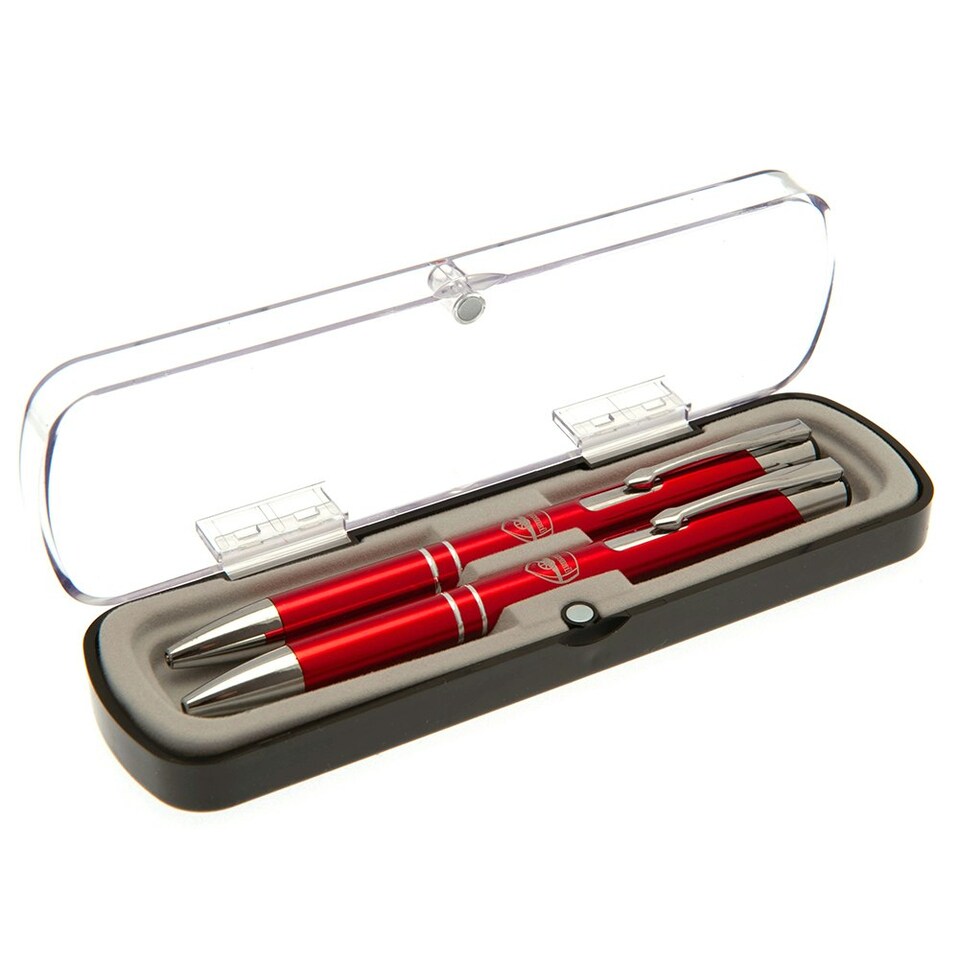 image 1 of Arsenal FC Executive Crest Pen & Pencil Set - Red - One Size
