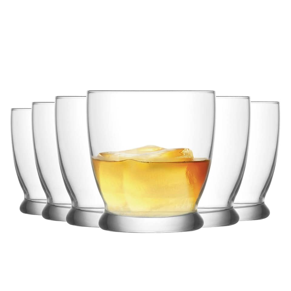 image 1 of LAV Roma Whisky Glasses - 295ml - Clear - Pack of 6 Clear