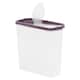 image 3 of Plastic Food Storage Cereal Container Dispenser Airtight Click Lid | Clear | Purple | 2.5 Litre Purple | 1