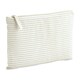 image 2 of Westford Mill Striped Organic Cotton Pouch - Grey - 11.5cm x 20cm Grey