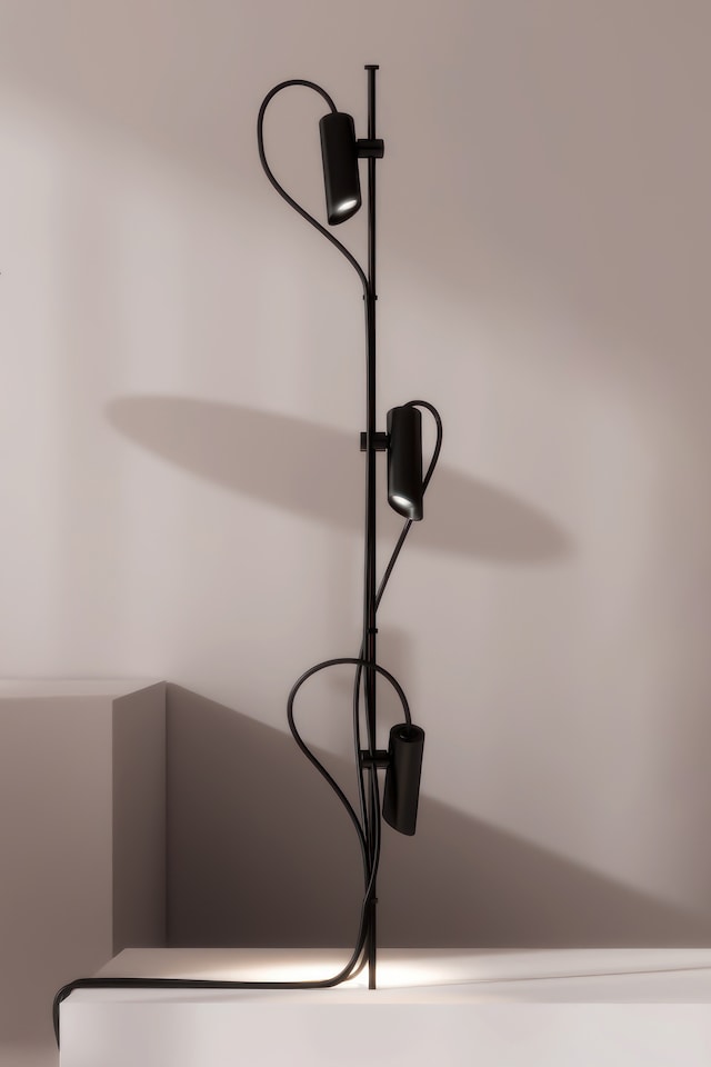image 1 of Clap Twin LED Outdoor Spike Black IP65 3000K