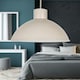 image 6 of Domed - Taupe Grey Easy Fit Metal Pendant Shade Grey