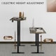 image 3 of Vinsetto Height Adjustable Electric Standing Desk with 4 Memory Preset Black