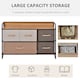 image 4 of HOMCOM 5-Drawer Dresser, Linen Fabric Chest of Drawers, Dresser Tower Unit for Bedroom Hallway Entryway, Storage Organizer with Steel Frame Wooden Top