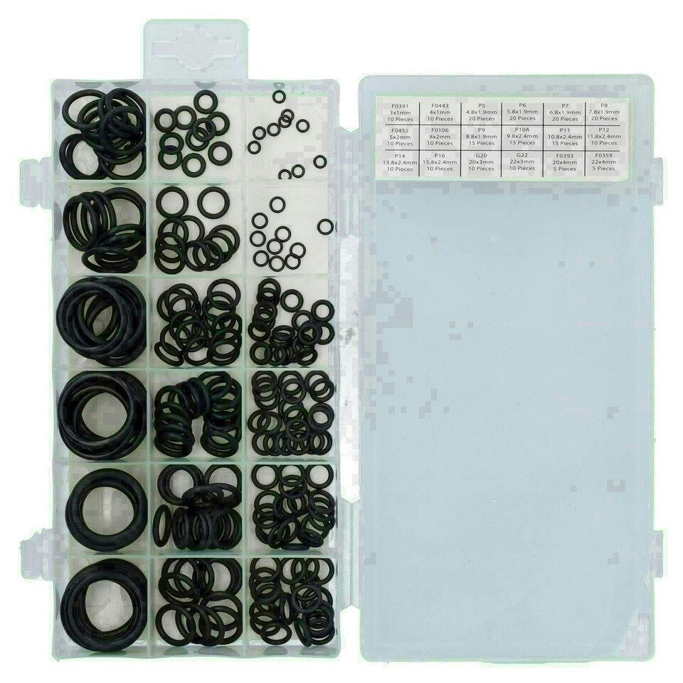 image 1 of Metric and Imperial Assorted Nitrile Rubber O-Rings Seals Plumbing Washers 450pc