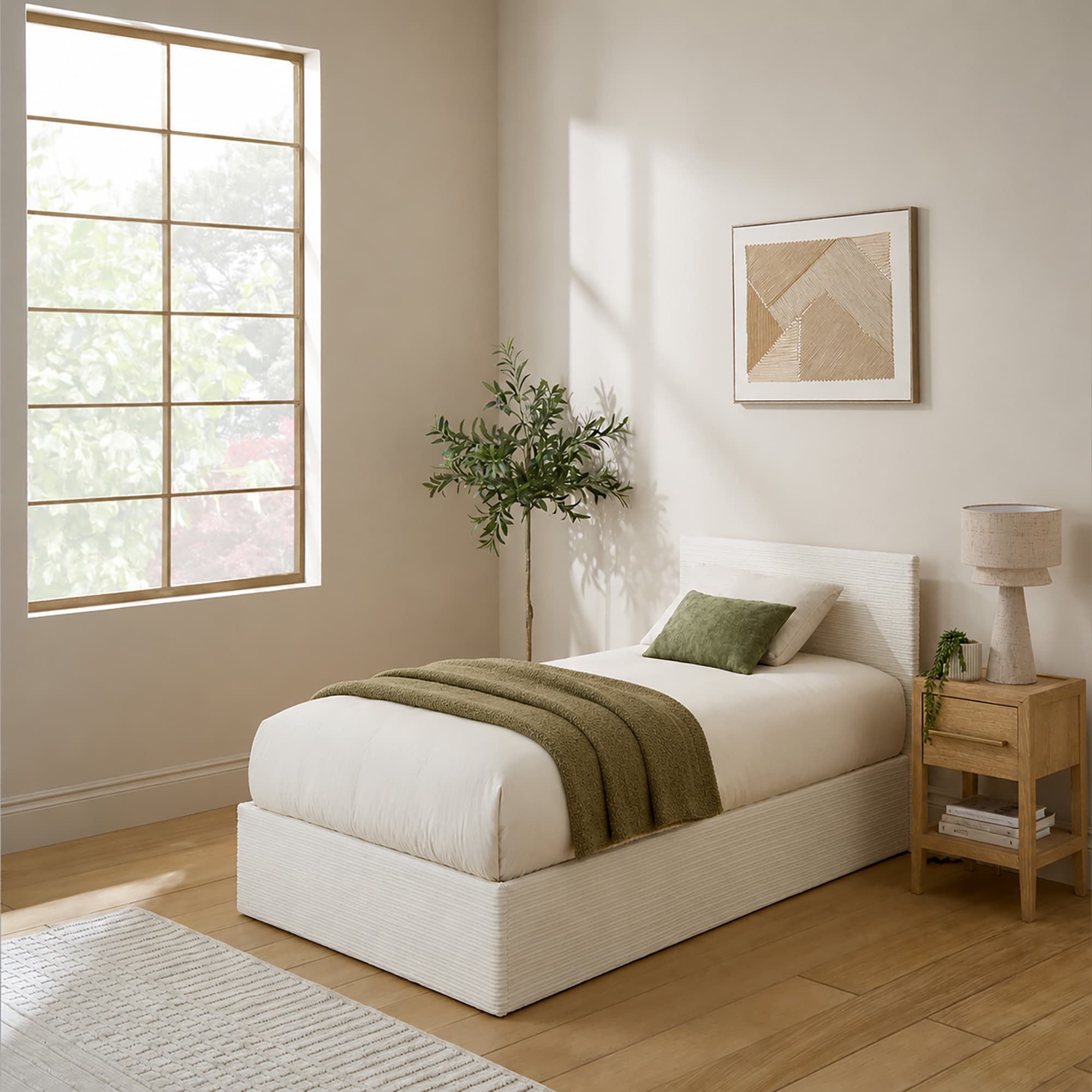End Lift Ottoman Storage Bed
