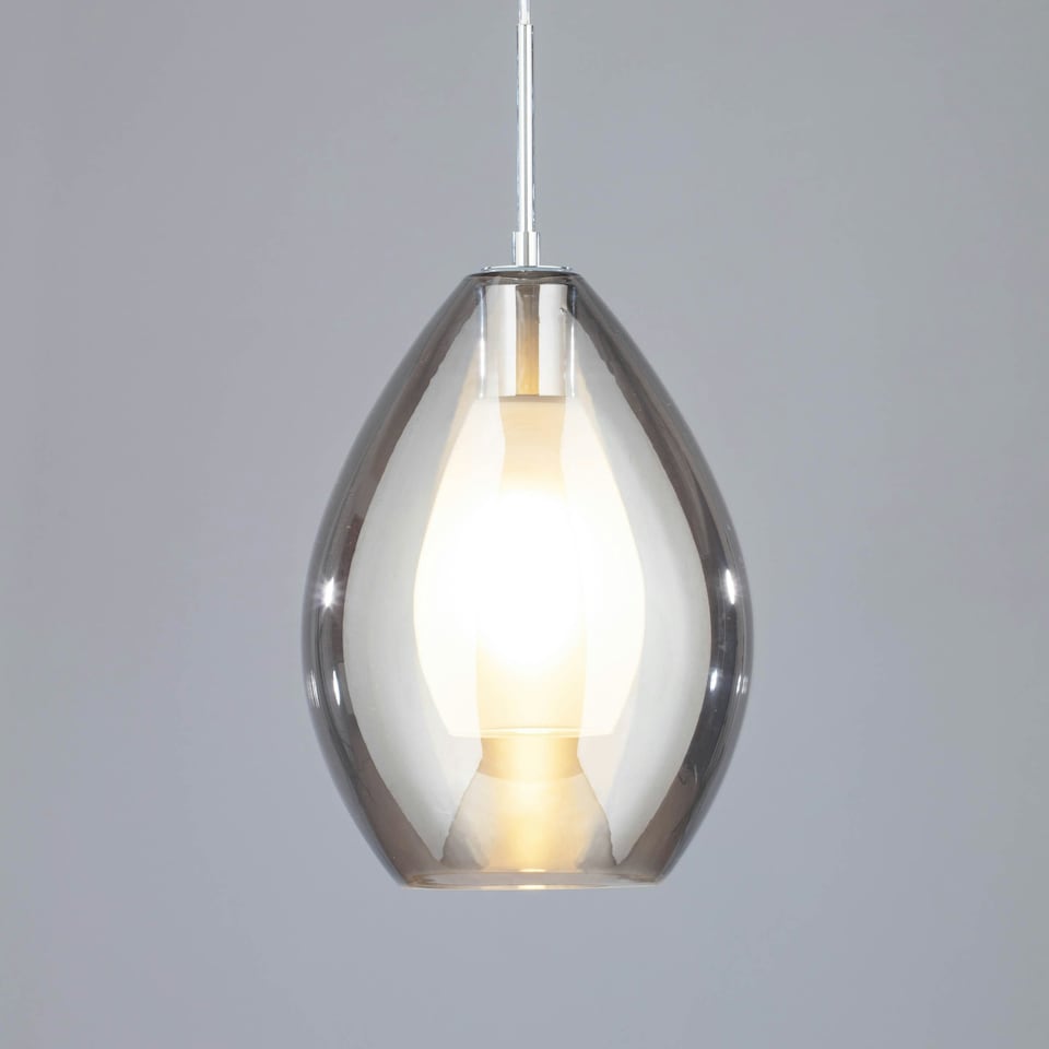 image 1 of BHS Carmella Ceiling Pendant | Silver | Smoke | 1