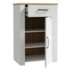 image 3 of Bohol 1 Door 1 Drawer Shoe Cabinet in Riviera Oak/White