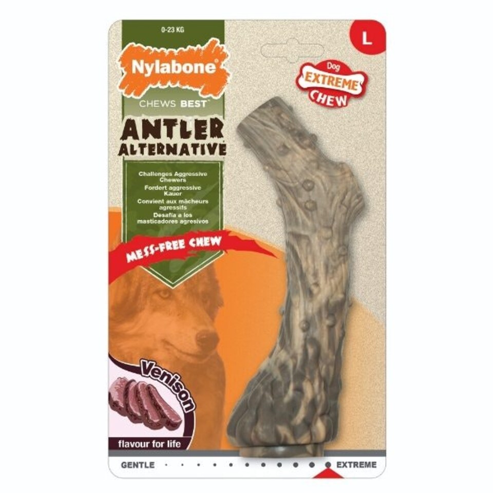 Nylabone Animal Alternative Antler Venison Flavour Large