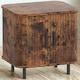 image 2 of Industrial Bedside Table Nightstand With Storage Rustic