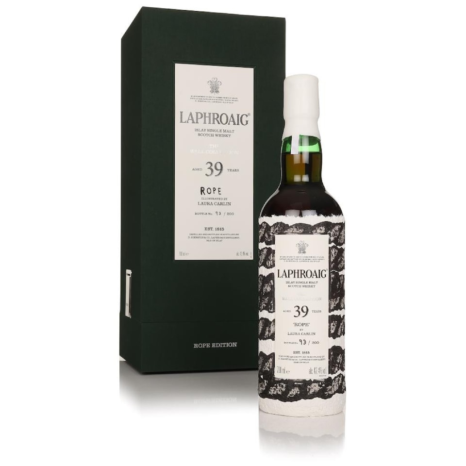 image 1 of Laphroaig - The Wall Collection - Rope Single Malt Scotch 39 year old Whisky | Multi | Laphroaig - The Wall Collection: Rope Single Malt Scotch - 39 year old Whisky 70cl 42.4% ABV | 1