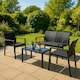 image 5 of Rattan Patio Furniture Set - Black