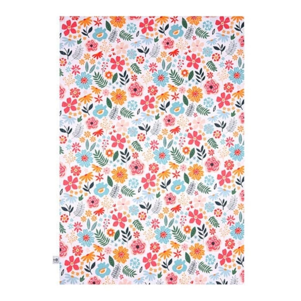 image 1 of RHS Cottage Garden Organic Cotton Set of 2 Tea Towels Multi
