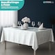 image 8 of Rectangle Crushed Velvet Table Cloth, Washable Table Cover - 70" x 144"