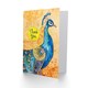 image 2 of Peacock Bird Mandala Pattern Feathers Folk Art Thank You Card
