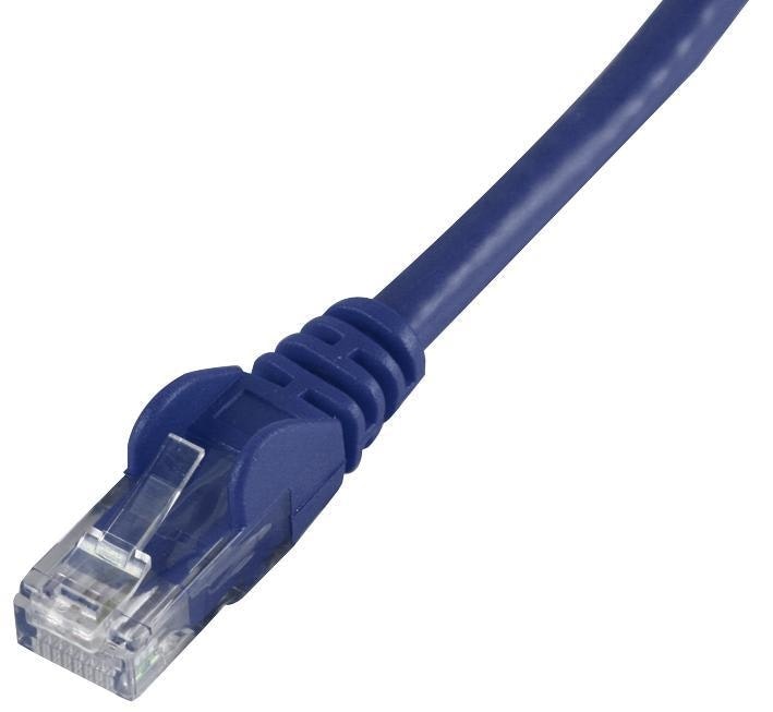 PRO SIGNAL - Snagless Cat6 UTP LSOH Ethernet Patch Lead, Blue 10m