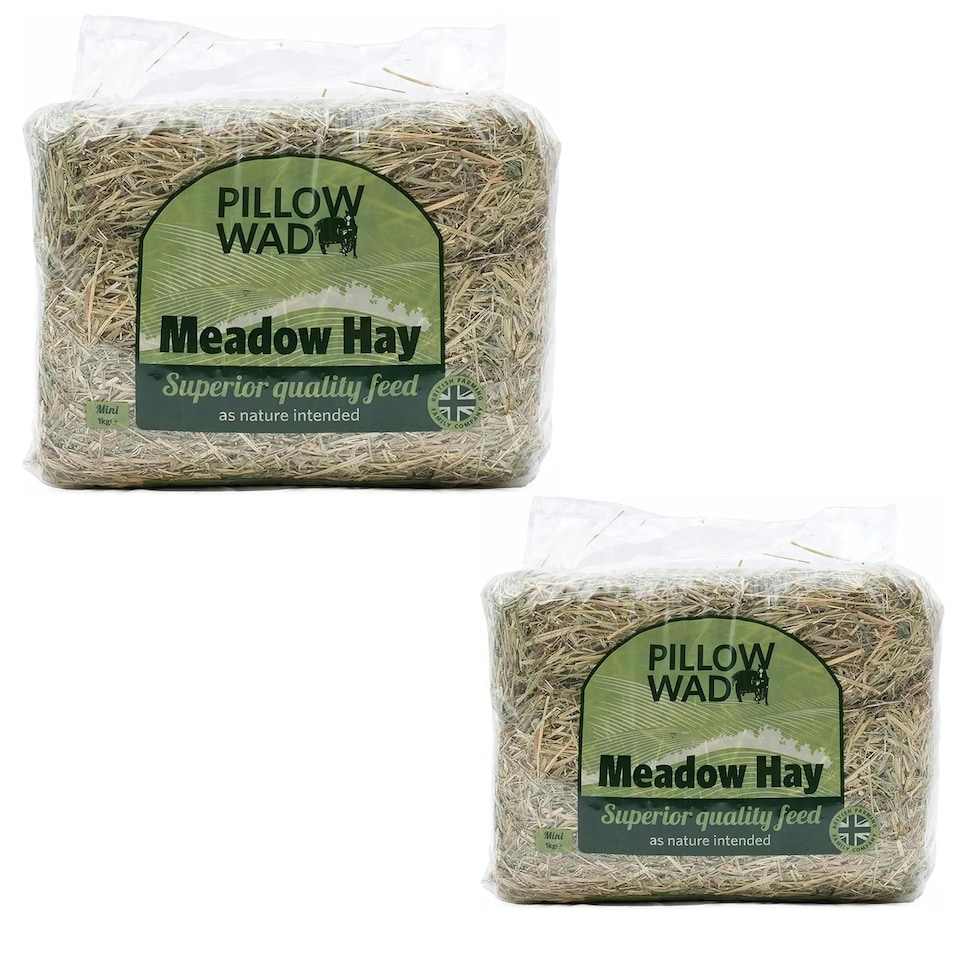 image 1 of 2 x 1KG Fresh Meadow Hay Natural Feed Dried Grass For Small Animals