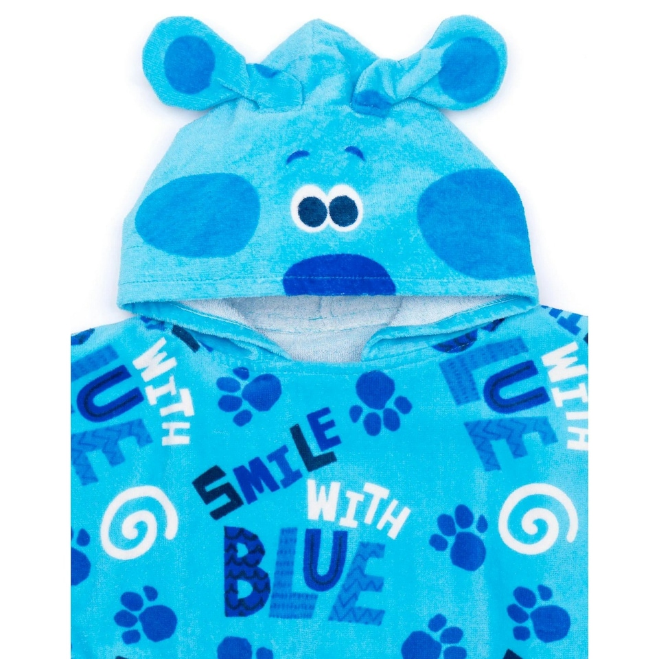 image 1 of Blue´s Clues & You! Childrens/Kids Repeat Print Hooded Towel - Blue - One Size