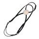 image 2 of Hy Leather Mexican Grackle Nose Band - Black - Cob