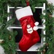 image 2 of Personalised Gonk Family Red Christmas Stocking- Boy