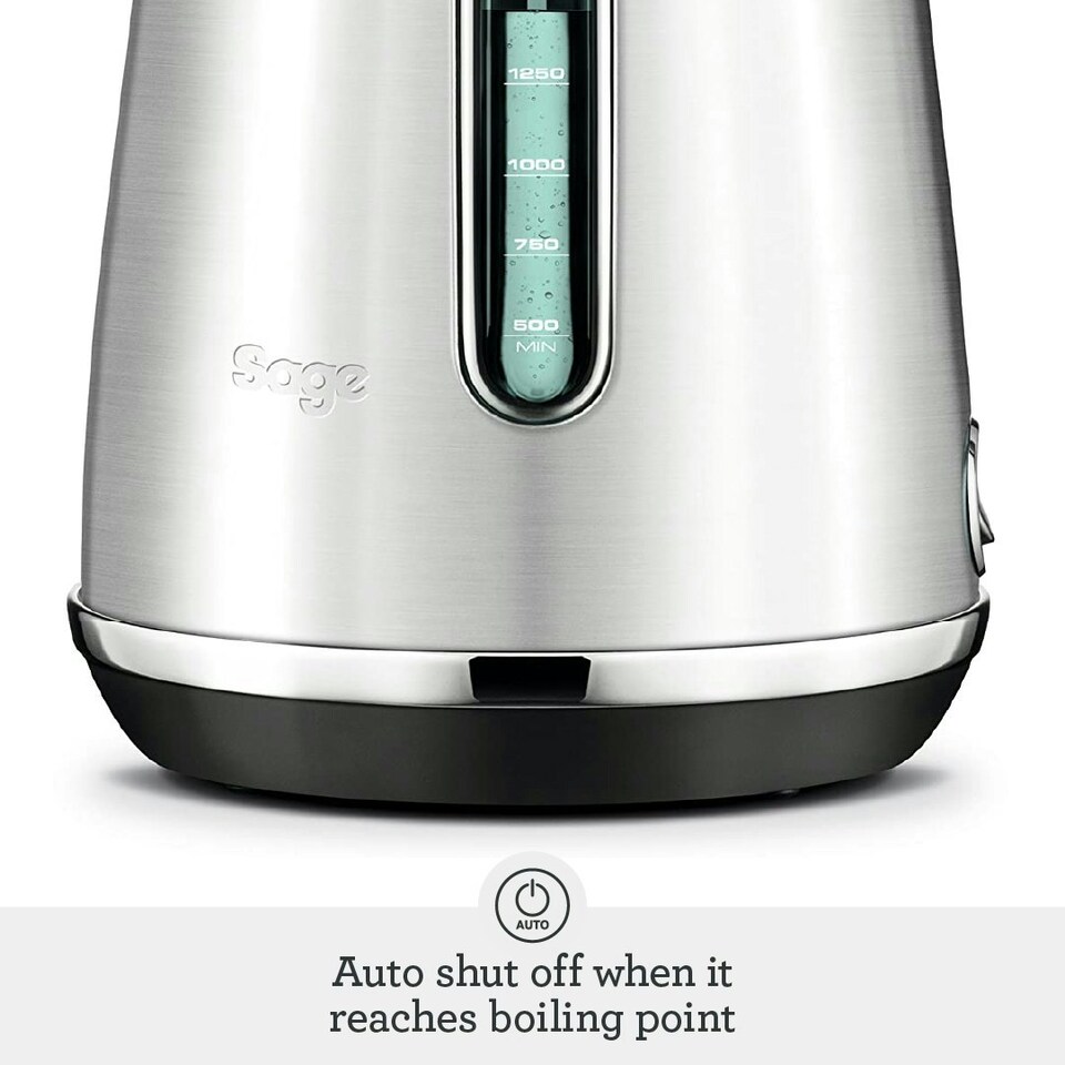 image 1 of Sage The Soft Top Luxe Quiet Electric Kettle - Fast Boil, Opens Softly, Elegant Design - 1.7 L Capacity, Cordless, 2400 W - Black Truffle