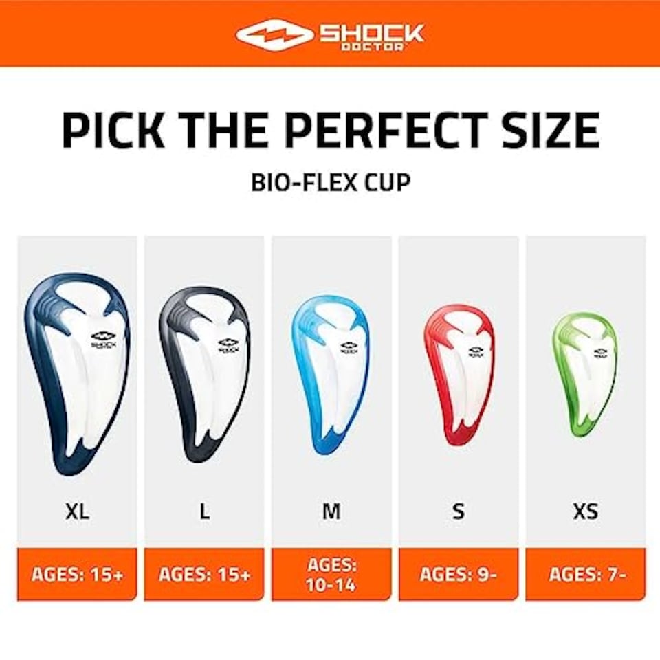 image 1 of Shock Doctor Ultra Bioflex Athletic Cup For Comfort With Superior Protection — Youth And Adult Sizes