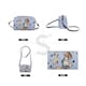 image 6 of Signare Hip Crossbody Bag - Alice in Wonderland Nothing But Cards Blue