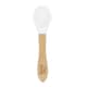 image 1 of Tiny Dining Children's Bamboo Silicone Tip Spoon - White