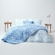 image 3 of Homescapes Blue French Toile Patterned Duvet Cover Set - Super King | Blue | Super King