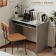image 5 of HOMCOM Computer Desk Writing Table Study Workstation Storage Grey