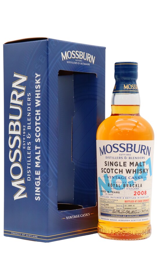 Royal Brackla - Mossburn Vintage Cask Batch No. 41 2008 16 year old Whisky
