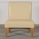 image 10 of Oregon Round Oak Dining Table with Montana Leather Chairs Cream