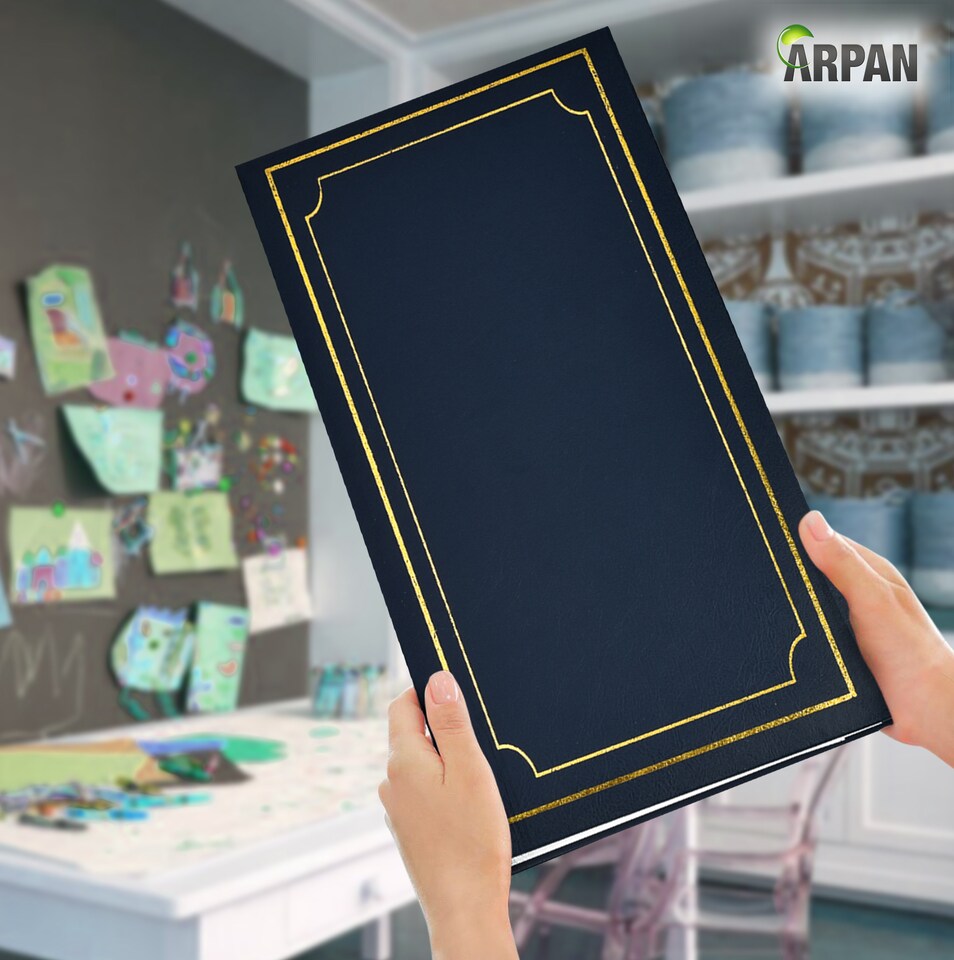 image 1 of ARPAN Slip In Case Photo Album for 300 Photos 6"x4" (10x15cm) with CD/DVD Pocket – Large Hardcover Picture Storage Album