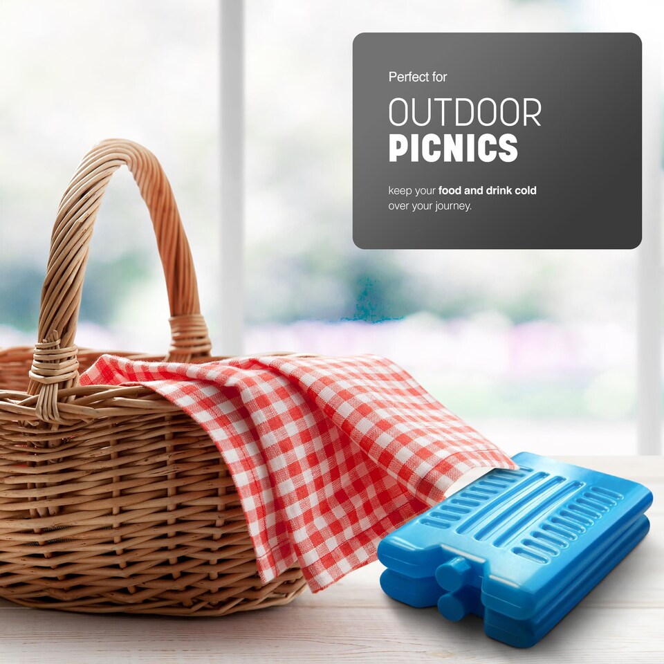 image 1 of Keplin Reusable Freezer Ice Blocks 6 Pack for Cooler Bags and Lunch Boxes
