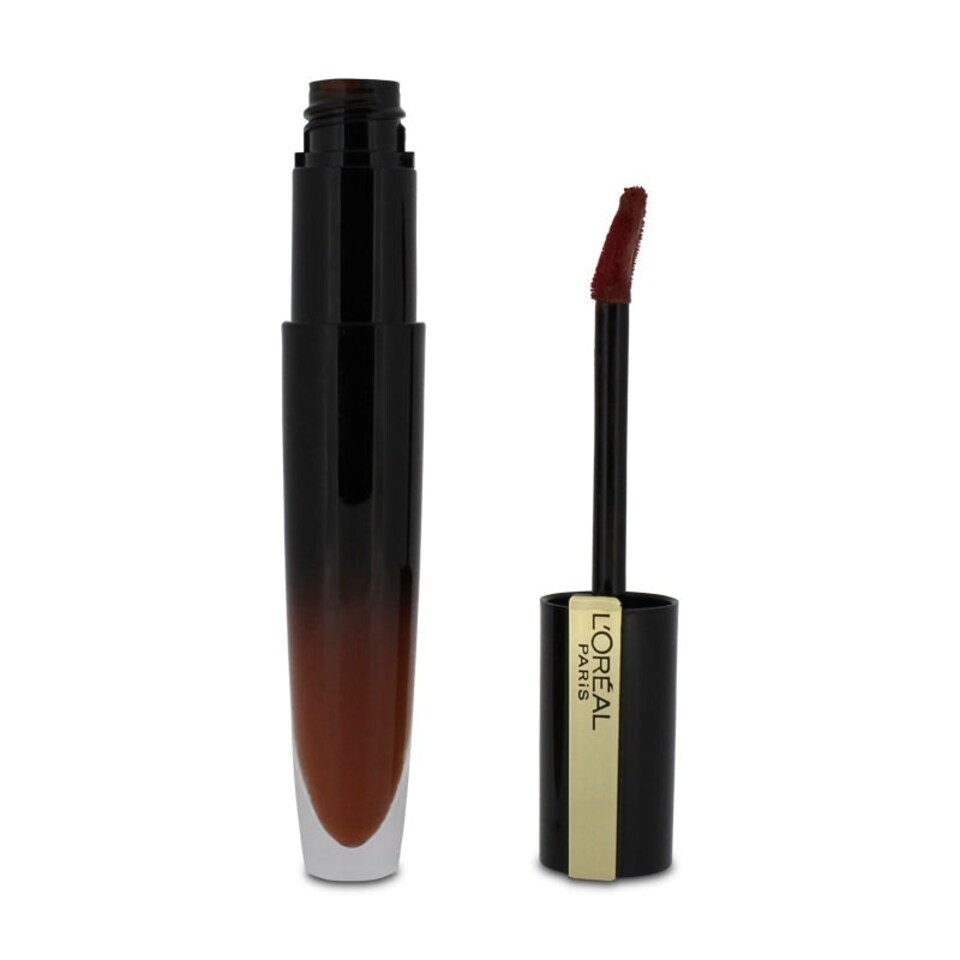 image 1 of L'Oreal Brilliant Signature Red Liquid Lipstick 24H-Wear 304 Be Unafraid N/A