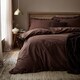 image 4 of Appletree Cassia Frill Duvet Cover Set Chocolate