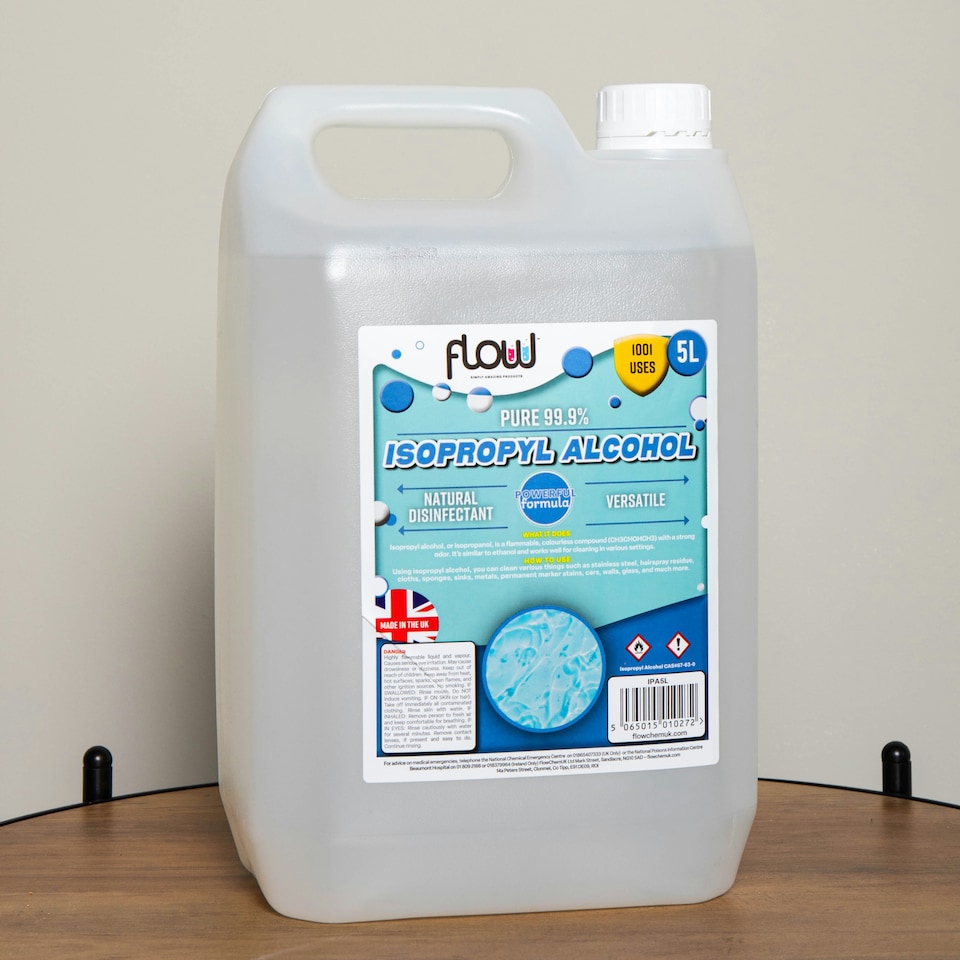 image 1 of 5 Litre 99% Isopropyl Alcohol Cleaning Solution