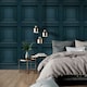 image 2 of Belgravia Oliana Panel Wallpaper - Navy - 10m x 53cm Blue