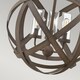 image 4 of Carson 3 Light Outdoor Ceiling Pendant Light Iron IP44, E14