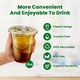 image 3 of ECONX 200 X Smoothie Cups with Flat Lids 12oz Clear Plastic Cups Reusable for Smoothies, Juice, Milkshakes