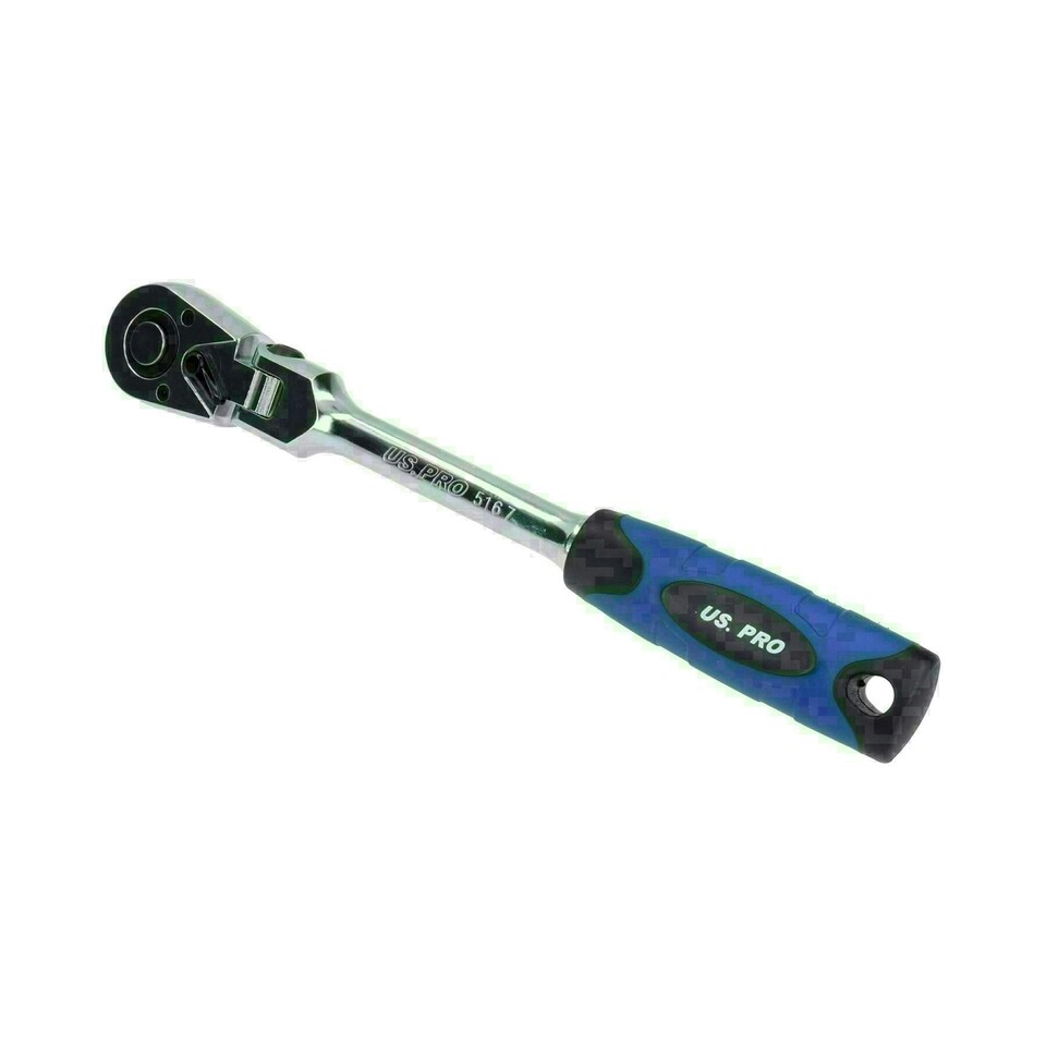 image 1 of 1/2" Drive Flexible Ratchet Socket Driver Flexi Head 72 Teeth Quick Release